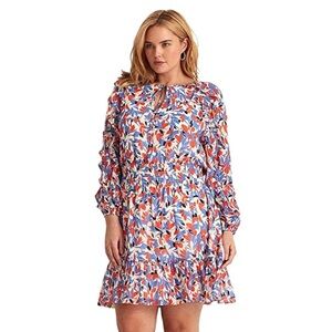 Lauren Ralph Lauren Georgette Allover Floral Mini Dress Size 16 Multi